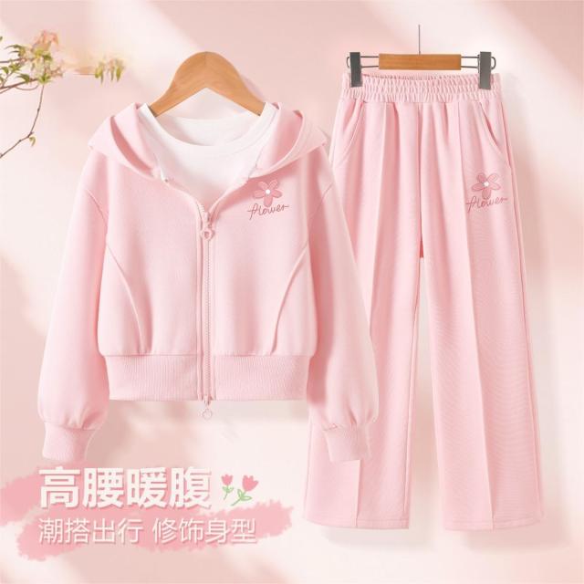 13334703.春秋2025新款洋气女孩外套女大童阔腿裤儿童春装女