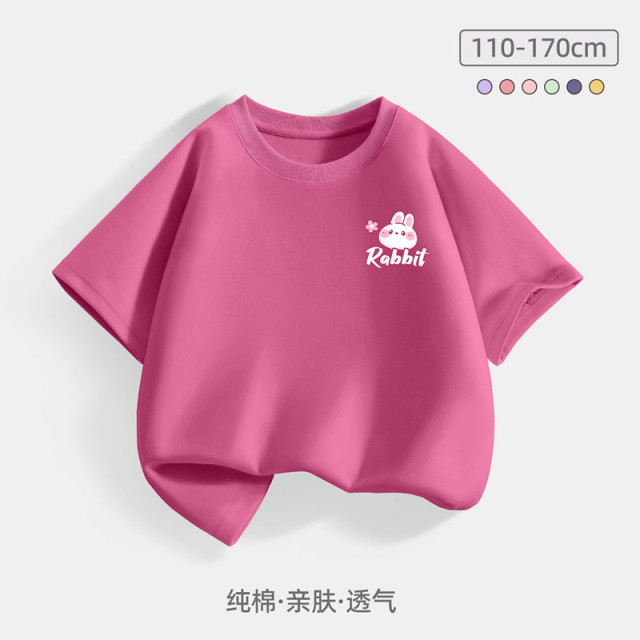 13334986.女童短袖t恤2026新款休闲纯棉夏装女孩半袖夏季薄款儿童上衣