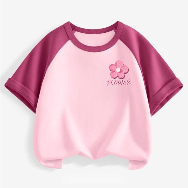 13334967.女童短袖t恤2026新款夏季纯棉洋气女孩半袖上衣儿童衣服体恤