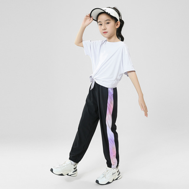 13533085.【衣购思】女童跑步运动套装夏秋户外晨跑防晒衣2025新款儿童速干瑜伽健身服