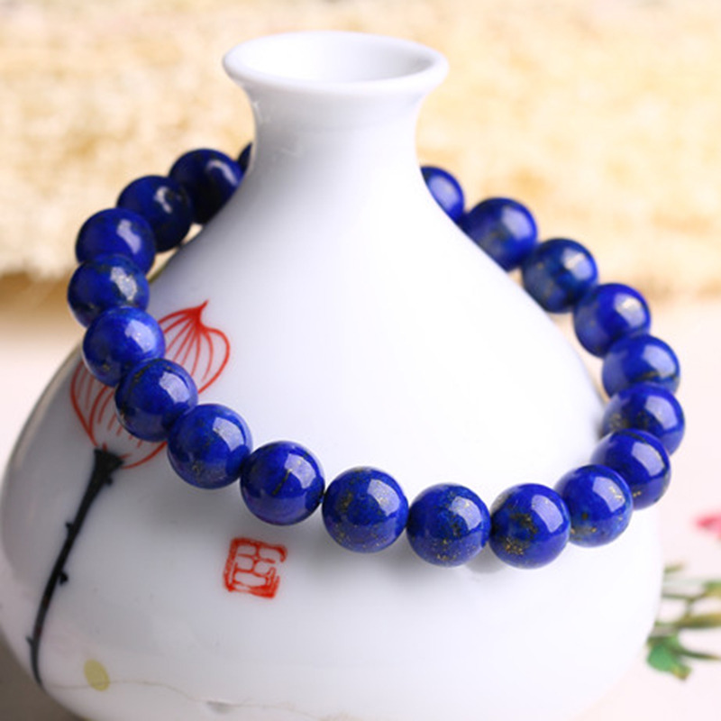 12629672.晶芭莎 青金石手链简约单串约8-9mm