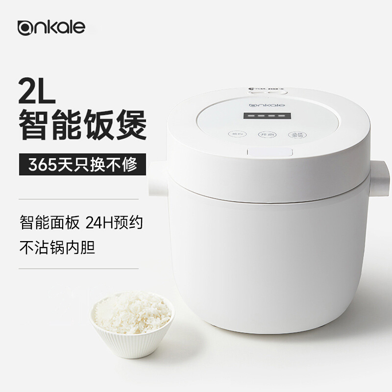 10951962.ankale小电饭煲2人3人家用多功能2L升智能煮饭小型迷你电饭锅