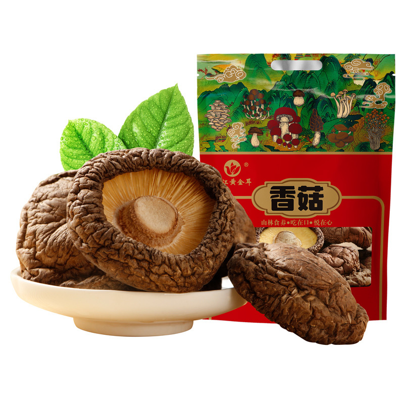 12687431.怡江黄金耳 香菇干250克*2袋（新旧包装随机发）