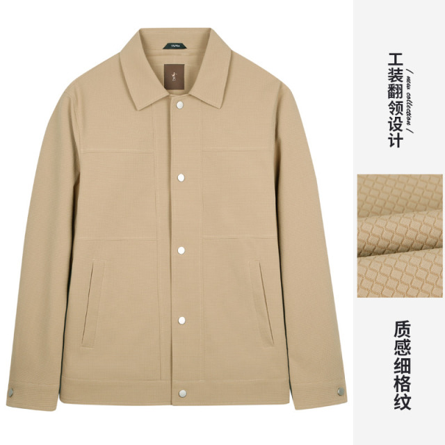 10695028.才子男装工装风时尚翻领茄克
