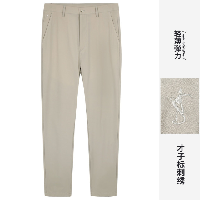 10694962.才子男装纯色轻薄弹力休闲裤