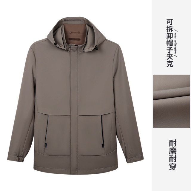 12696788.才子男装可拆卸弹力连帽夹克男士时尚简约外套 22255M0425