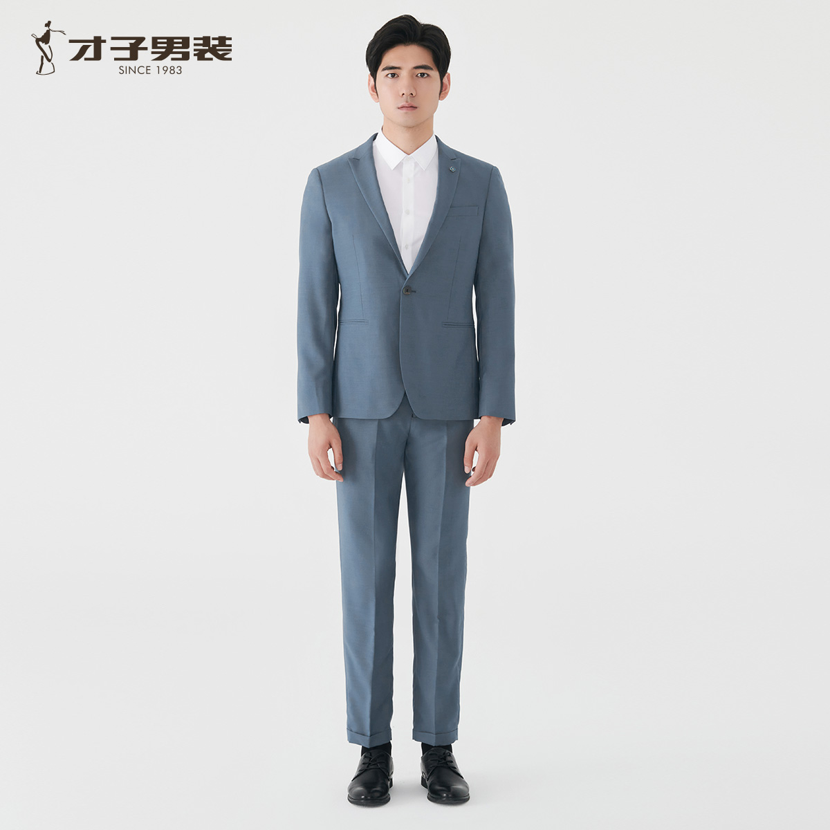 13475179.才子男装通勤商务戗驳领套西气质职场 2023108972