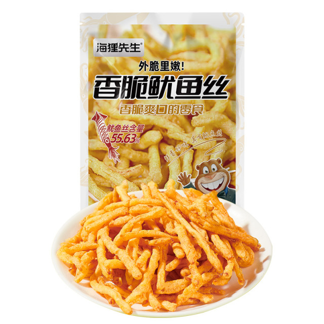 12679319.【破价机制】海狸先生香脆鱿鱼丝33g/袋*6袋