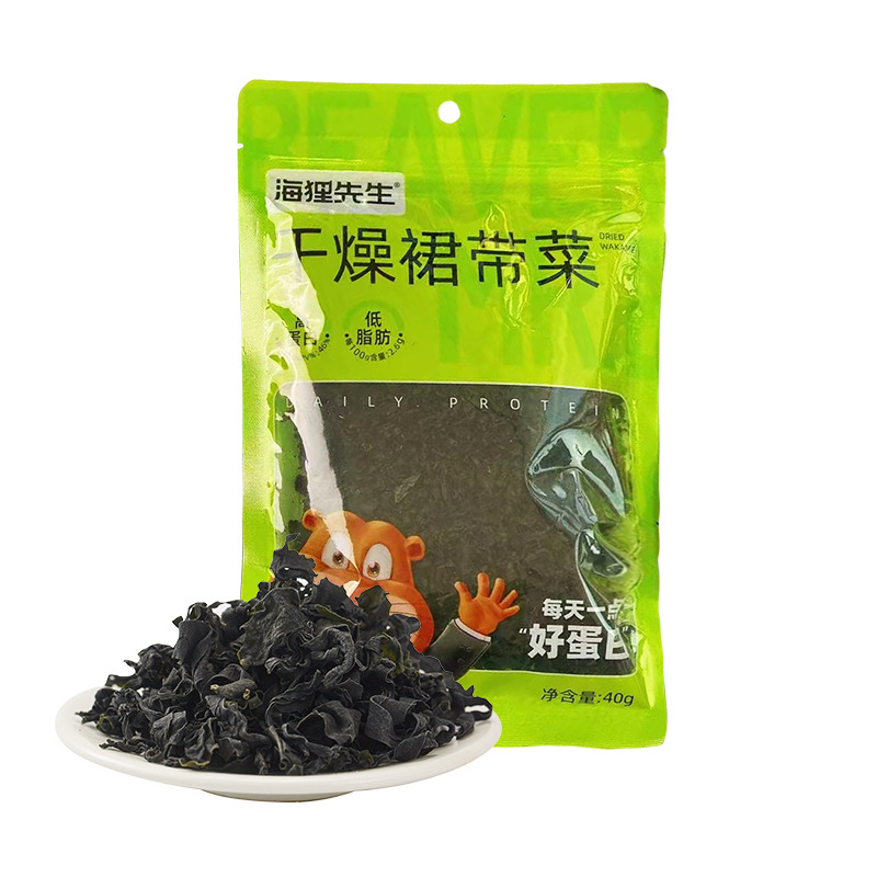 12679396.海狸先生【任选】干裙带菜40g*1袋（泡发率12倍以上，凉拌裙带菜）