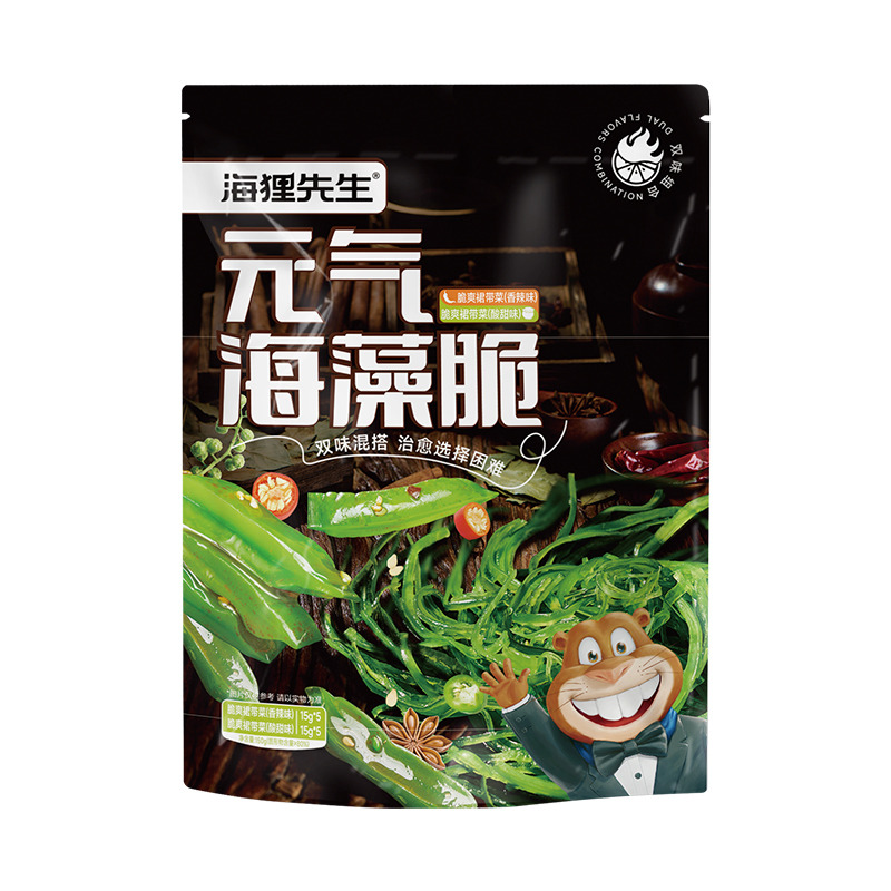 12679332.海狸先生元气海藻脆海藻沙拉150g/袋*2袋/3袋清爽下饭菜购买一次享受两种口味酸甜麻辣味