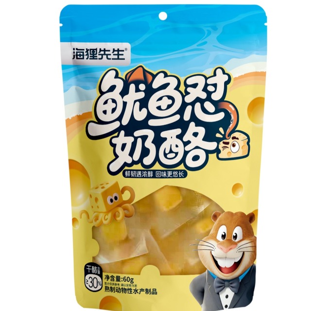 12613006.海狸先生鱿鱼怼奶酪零食60g/袋
