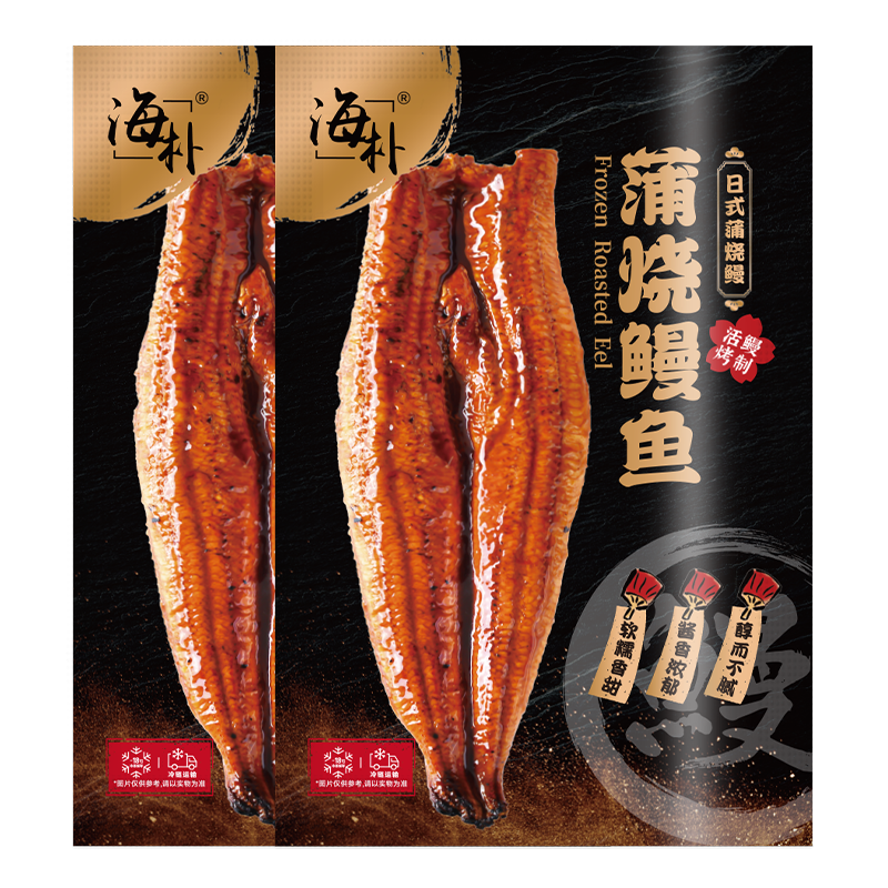 13076477.海朴【超值蒲烧鳗鱼】整条蒲烧鳗鱼500g/袋（5p）、400g/盒多规格可选鳗鱼饭日料同款