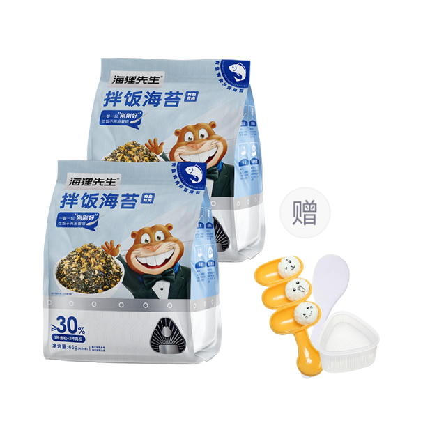 12679411.海狸先生【限时秒杀添加DHA添加多种营养素】拌饭海苔66g/袋*2拌饭拌面做饭团
