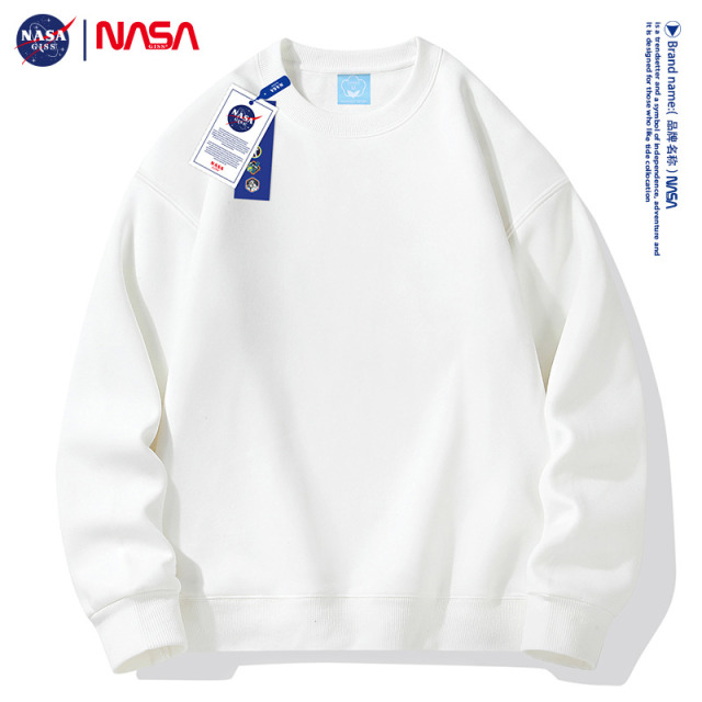 11382319.【99元2件】NASA &PHAM2024秋季新款300G棉潮牌纯色情侣百搭打底圆领卫衣NASA-GYWY-CS-01