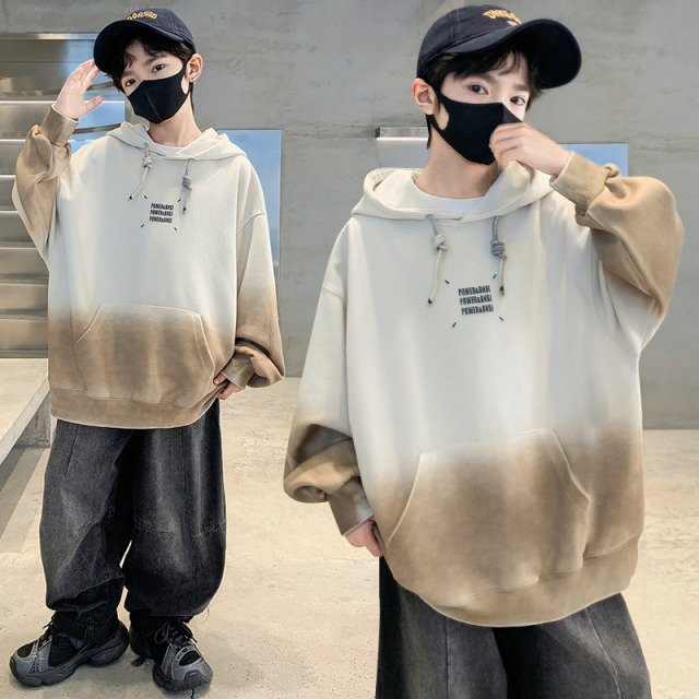 12939651.男童春秋款中大童创意印花渐变设计连帽卫衣