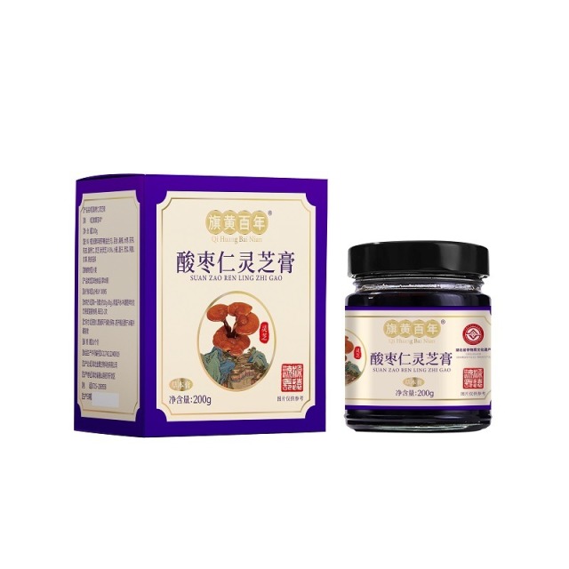 13756080.酸枣仁灵芝膏200g百合大枣阿胶茯苓黄精蜂蜜养生膏滋非遗