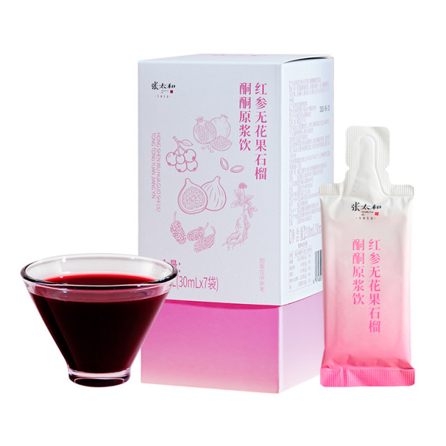 13721367.张太和 红参无花果石榴酮酮原浆饮 210ml(30ml*7袋)