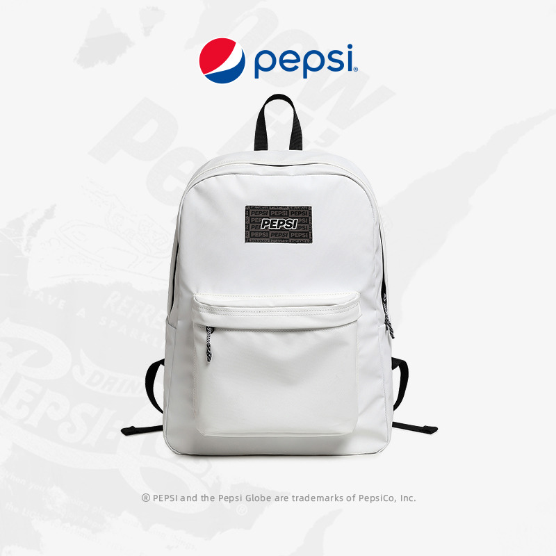 10115983.Pepsi百事 百搭潮牌多功能防泼水学生通勤休闲大容量电脑包背包双肩包