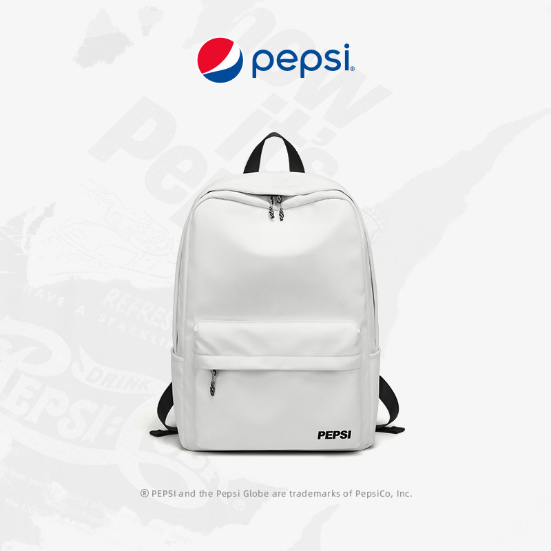 10649070.Pepsi百事 潮流百搭大容量电脑包男女情侣旅行出游运动背包双肩包