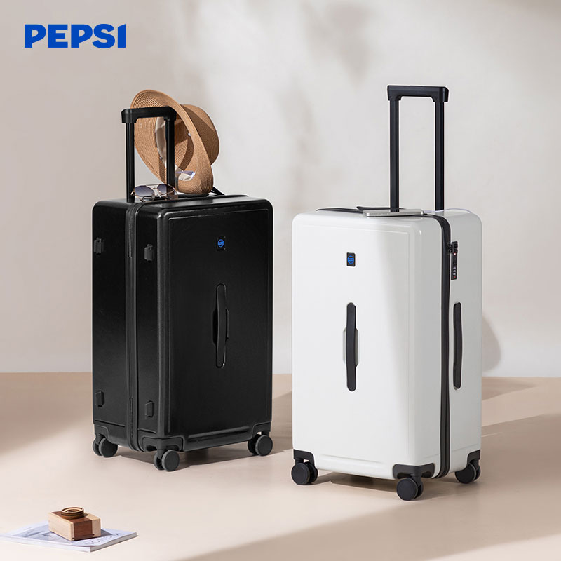 10739234.Pepsi百事 时尚潮流商务多功能杯架USB充电口大容量搬家旅行结实密码行李箱