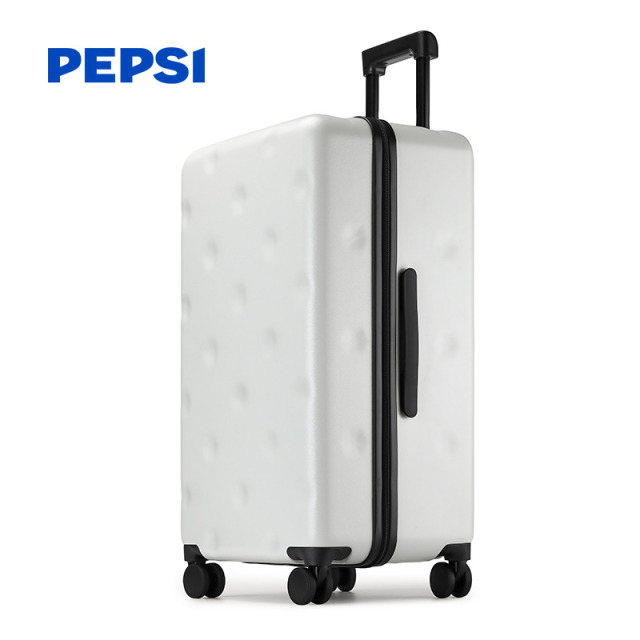 10816881.Pepsi百事 时尚潮流商务多功能杯架USB充电口大容量搬家旅行结实密码行李箱