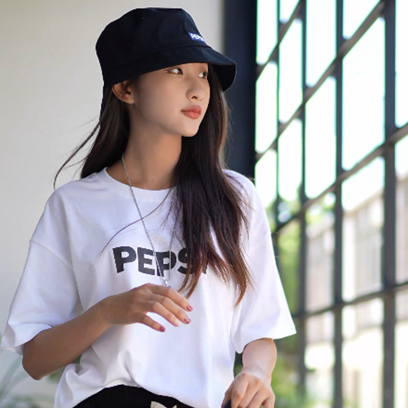 11068619.Pepsi百事 时尚渔夫帽新款男女户外运动通勤防晒帽