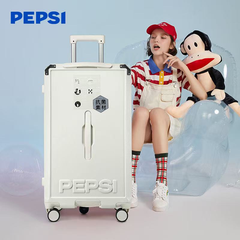 9478120.【出游推荐】Pepsi百事 时尚商务学生轻便万向轮密码锁行李箱20寸-30寸大容量多功能旅行箱