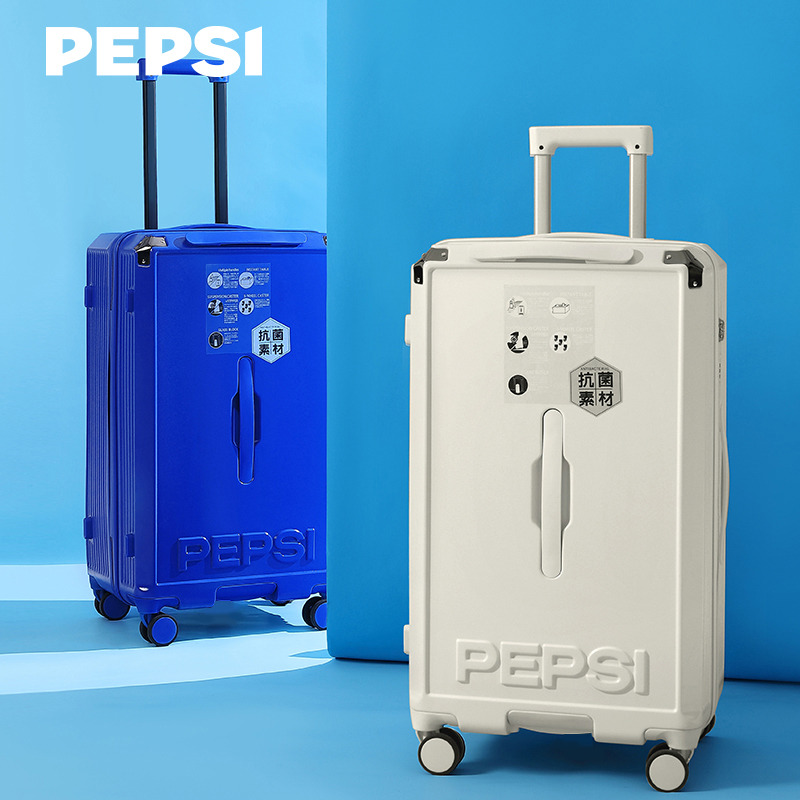 10268377.Pepsi百事 时尚潮流商务学生轻便搬家大容量多功能万向轮密码锁行李箱