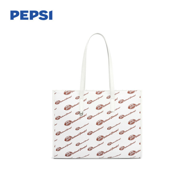 12313556.Pepsi百事美式通勤休闲四季时尚质感托特包男女同款腋下单肩包