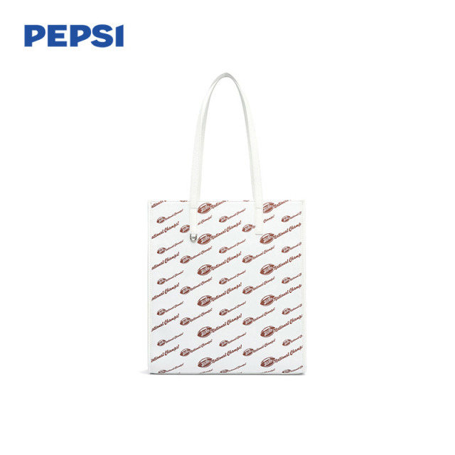 12313557.Pepsi百事美式通勤休闲四季时尚质感托特包大容量情侣腋下单肩包