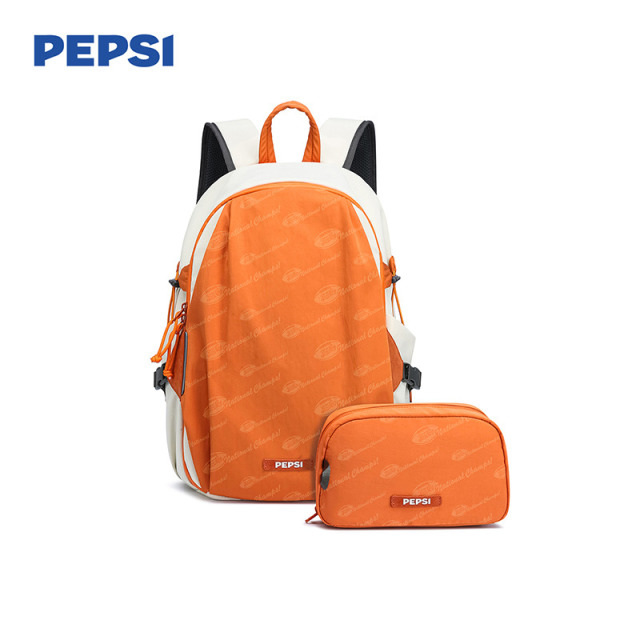 12432847.Pepsi百事 时尚户外轻便大容量运动通勤舒适独立收纳袋旅行双肩包
