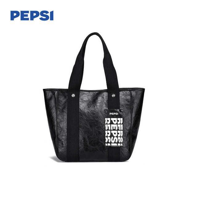 12432656.Pepsi百事时尚潮流百搭通勤男女同款大容量轻便高级托特包单肩包