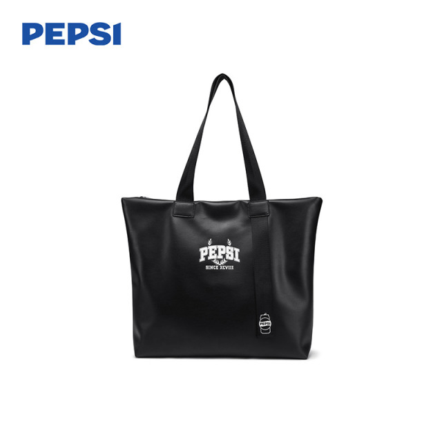 12432897.Pepsi百事简约大容量百搭通勤时尚潮流个性托特包男女同款单肩包