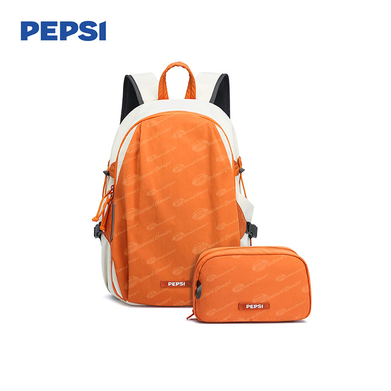 12432847.Pepsi百事 时尚户外轻便大容量运动通勤舒适独立收纳袋旅行双肩包
