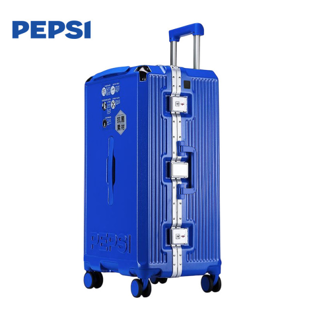 12527910.Pepsi百事 时尚大容量结实耐用铝框密码高颜值多功能出行拉杆箱