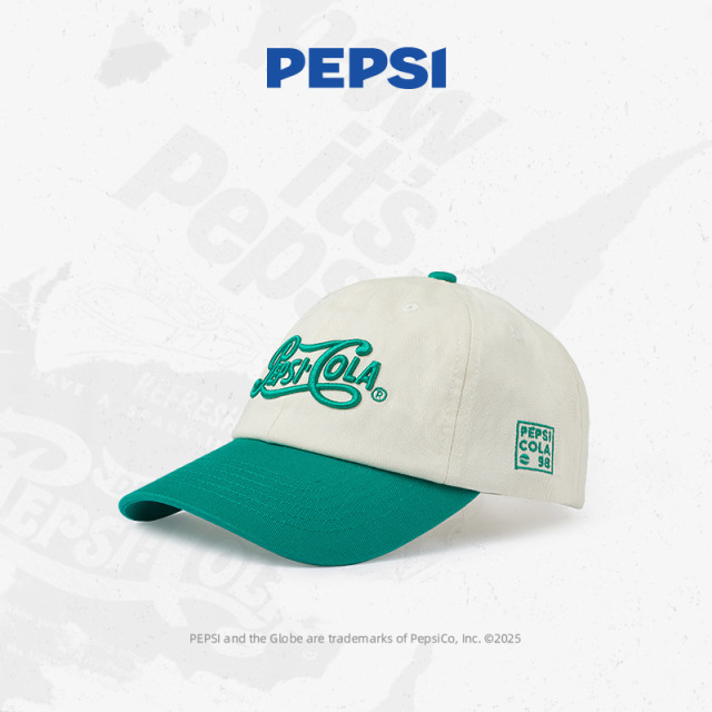12536087.Pepsi百事复古棒球帽刺绣鸭舌帽男女同款运动出游通勤遮阳帽