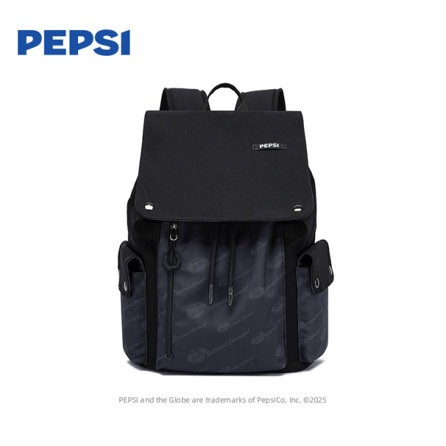 12530372.Pepsi百事 时尚大容量休闲通勤双肩包男女学生书包旅行户外背包