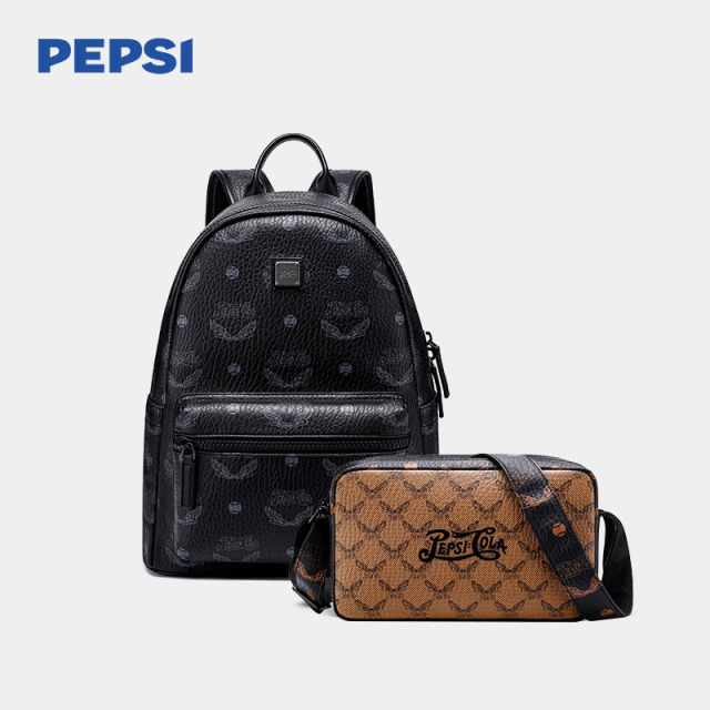12433399.Pepsi百事美式复古拍一发二旅行大容量男女同款送礼书包双肩包