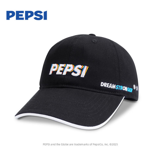 12689049.Pepsi百事时尚休闲刺绣棒球帽男女同款百搭运动出游防晒鸭舌帽