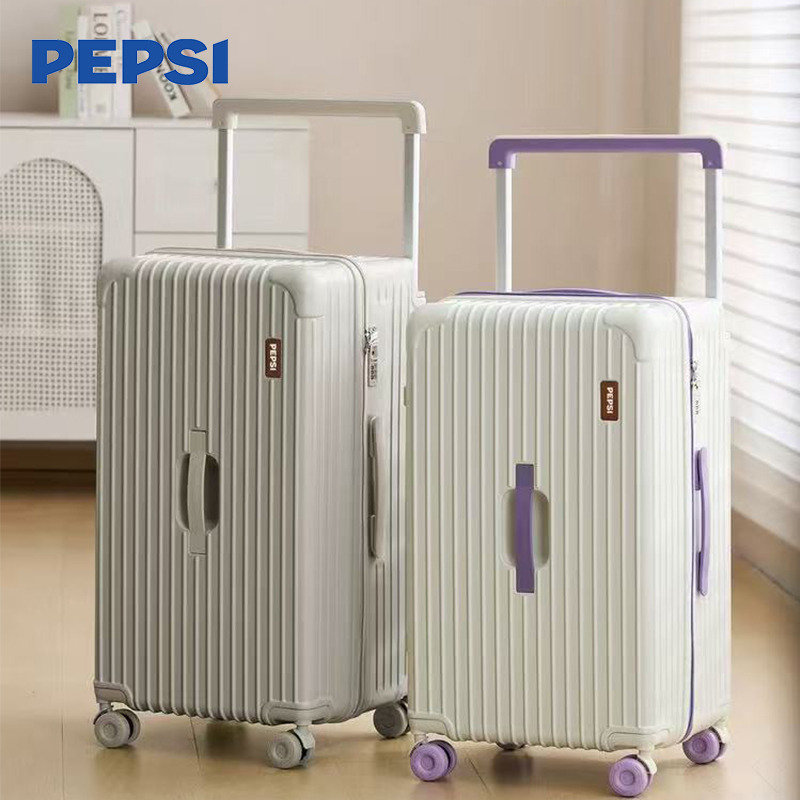 12844631.Pepsi百事时尚大容量结实耐用多功能高颜值宽拉杆出游旅行搬家密码拉杆箱