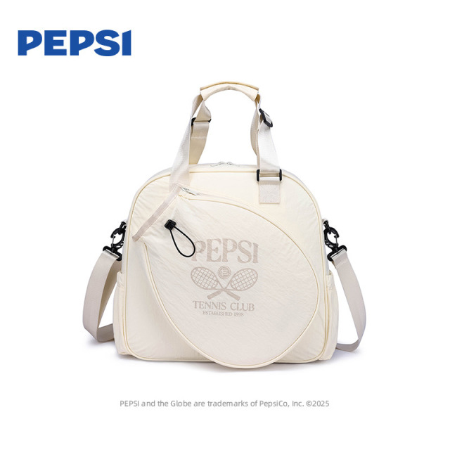 12845673.Pepsi百事休闲时尚情侣款男女同款运动羽毛球包单肩斜挎手提包