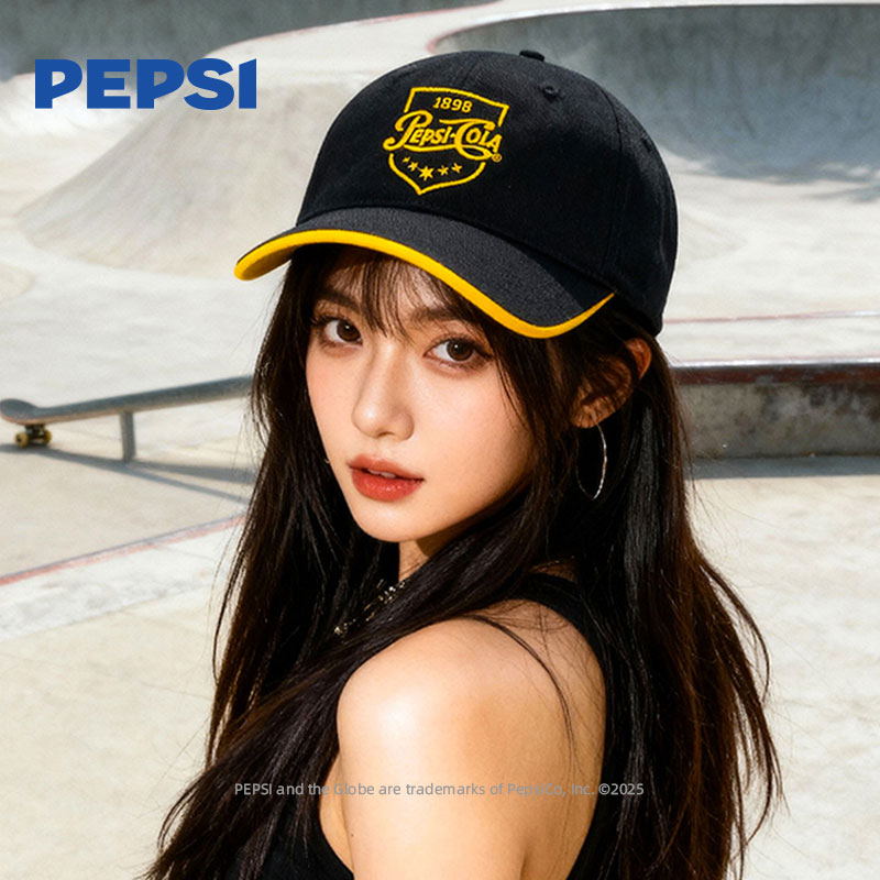 12844185.Pepsi百事潮流刺绣遮阳休闲经典男女同款运动出游百搭高颜值棒球帽