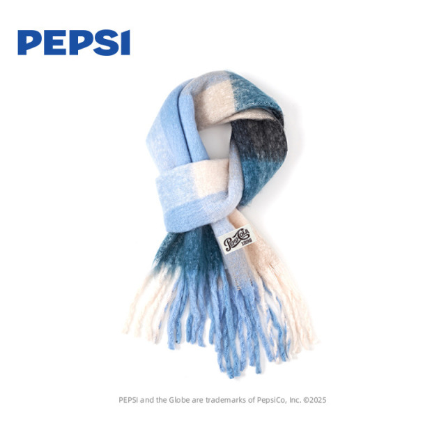 12935796.Pepsi百事秋冬高级感韩系加宽加厚防风保暖涤纶潮流百搭绒绒围巾