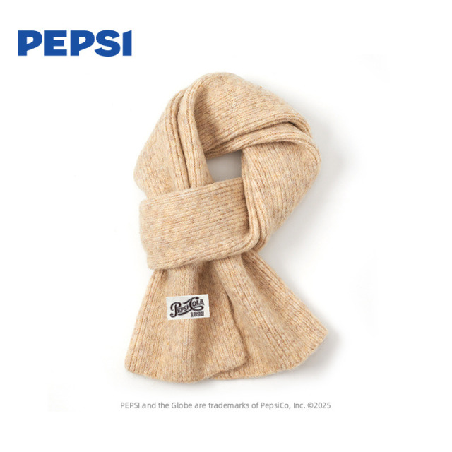 12935938.Pepsi百事冬季软糯针织保暖加厚ins学生百搭时尚高级感出游外出绒绒围巾
