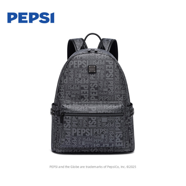 13134497.Pepsi百事大容量休闲时尚双肩包男旅行出游通勤女商务防泼水背包