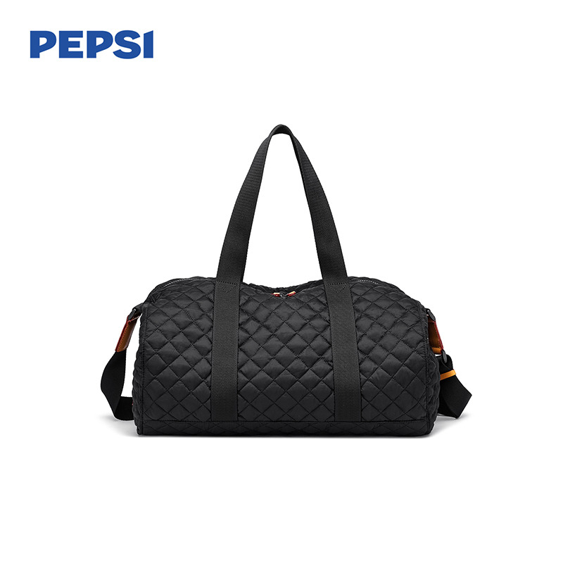 13134920.Pepsi百事菱格旅行包大容量手提斜挎包轻便运动收纳健身包高级感