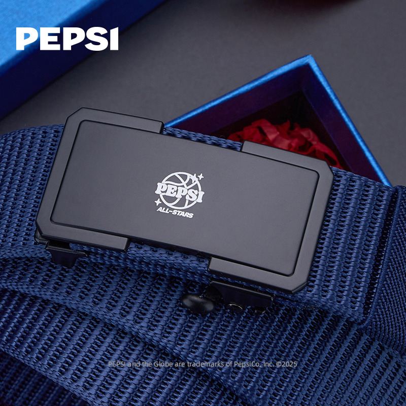 13134986.Pepsi百事男士自动扣帆布休闲战术年轻人潮流男款百搭腰带
