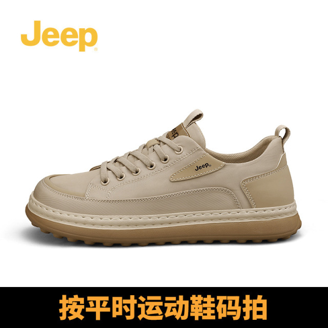 13194605.jeep吉普男鞋2025新款夏季透气休闲鞋子百搭潮流夏天男士布鞋潮鞋