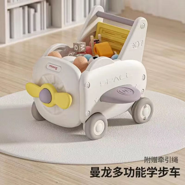 12878827.曼龙学步推车婴儿手推玩具防o型腿多功能助步三合一车宝宝学走路 四合一学步车