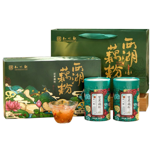12675262.知味观坚果藕粉羹方便早餐食品西湖特产速溶莲藕粉700g